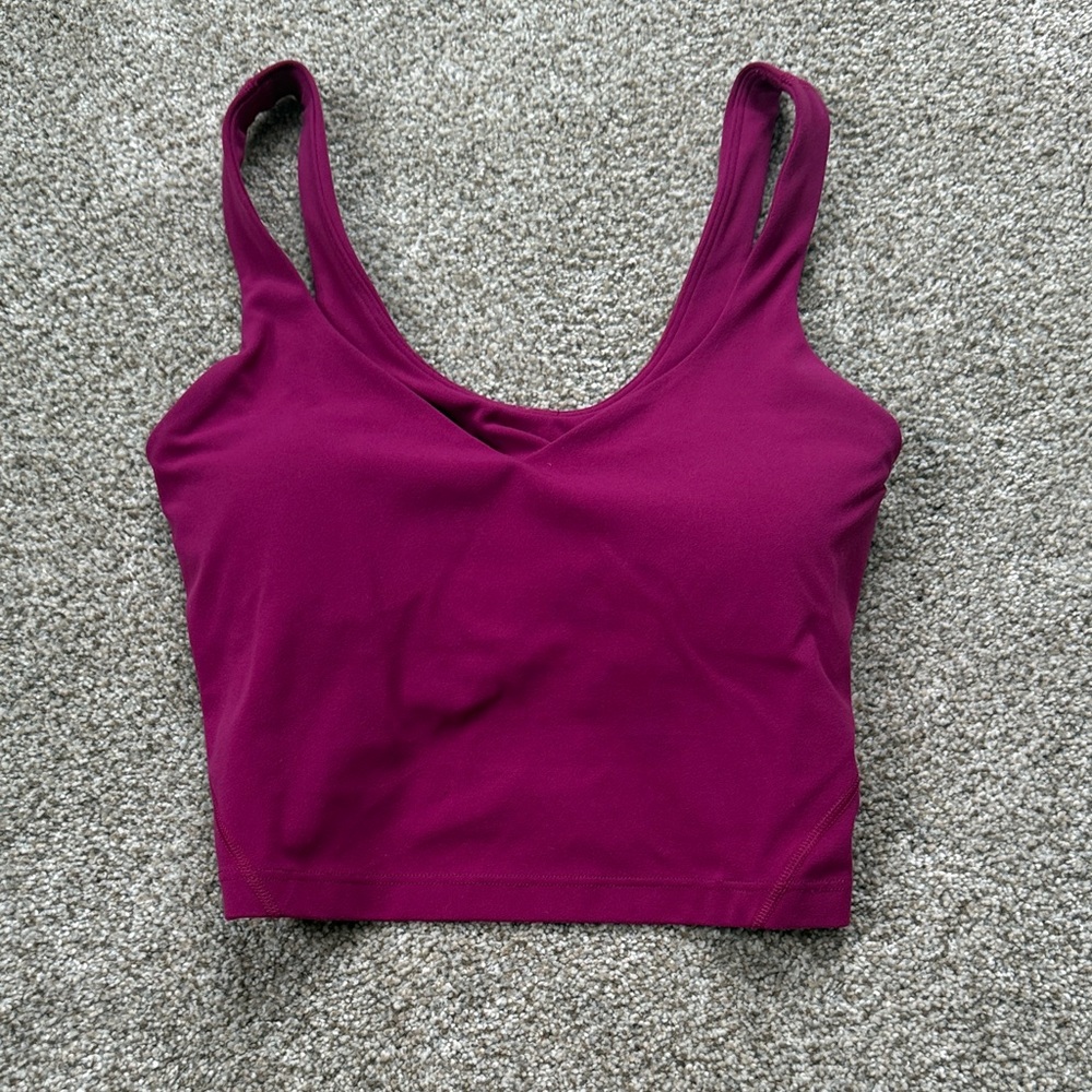 lululemon dark pink align tank